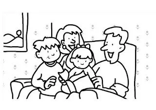 Dibujos del día de la familia para colorear | Dibujos para Niños Dibujos del día de la familia para colorear | Dibujos para Niños