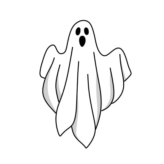 Dibujos de Fantasma - Cómo dibujar Fantasma paso a paso