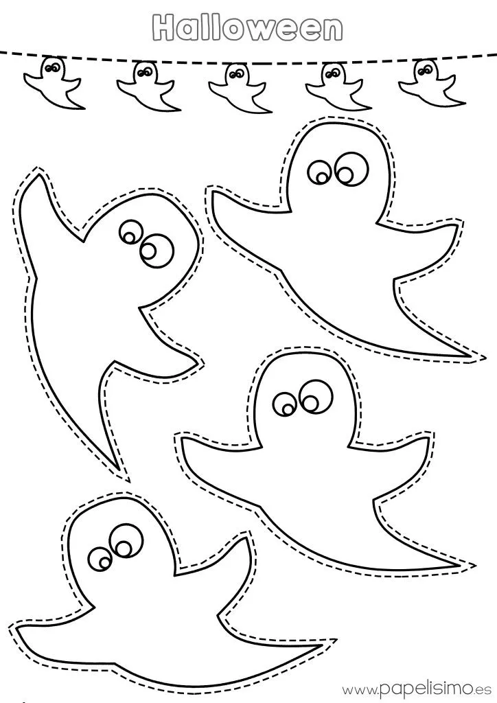 Dibujos-fantasmas-de-Halloween-para-imprimir-724×1024 | El Desván del Mayor