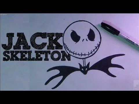 Dibujos figura jack skeleton para colorear - Imagui