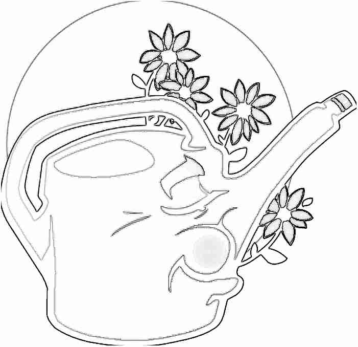 Dibujos de regaderas con flores - Imagui