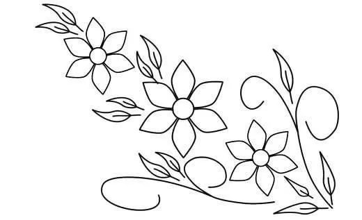 Dibujos flores para bordar a mano - Imagui | Creaciones ...