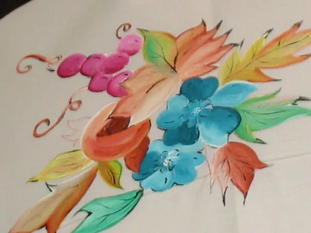 dibujos de flores para pintar en tela manteles - Buscar con Google ...