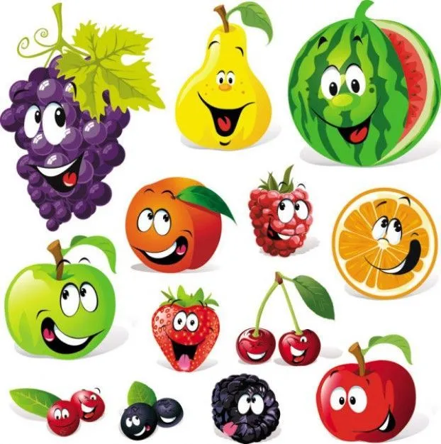 Dibujos de frutas a color - Imagui | imagenes gif | Pinterest ...