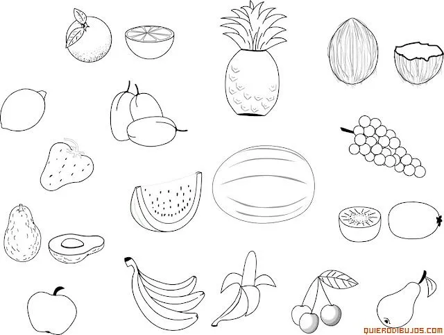 dibujos de frutas para imprimir y colorear blog de fotografias ...