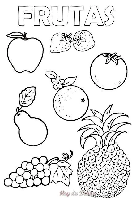 Dibujos de frutas para imprimir y colorear Blog De Fotografias ...