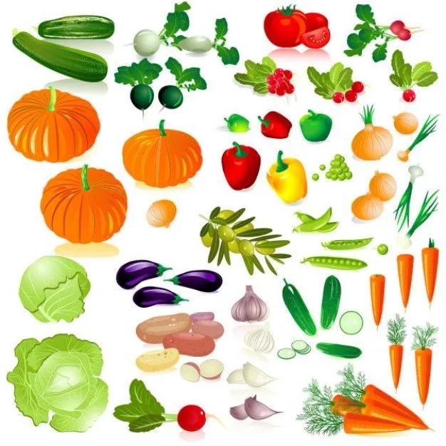 Dibujos de frutas y verduras a color - Imagui | Expo números ...