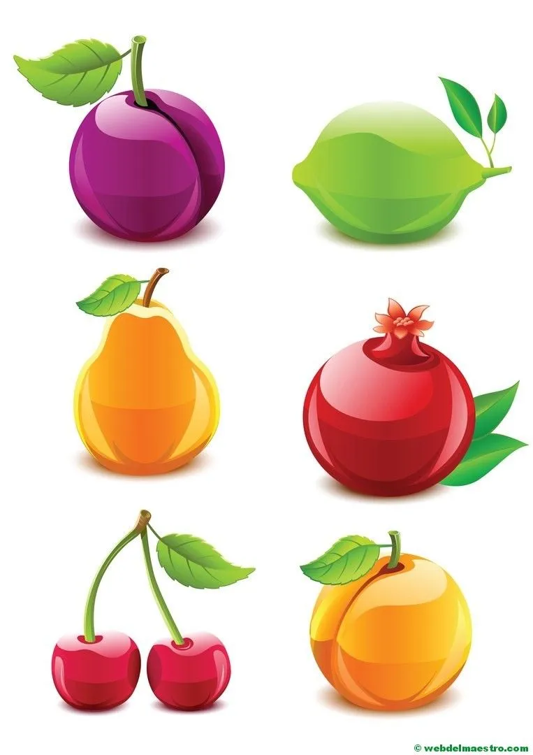 Dibujos de frutas y verduras - Web del maestro