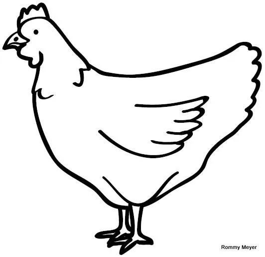 Dibujo gallina infantil - Imagui