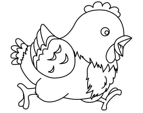 5 Dibujos de gallinas para colorear en casa