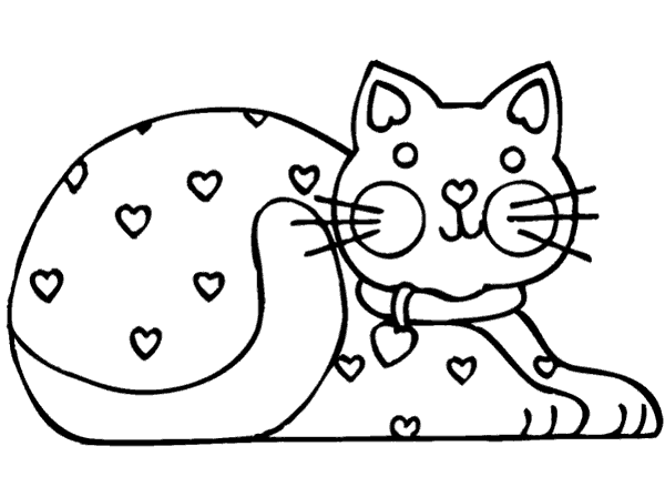 Dibujos de gatitos para colorear fasiles - Imagui