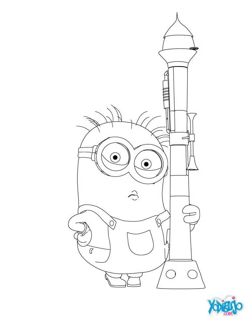 Dibujos de GRU MI VILLANO FAVORITO 2 para colorear - MINION Dibujos de GRU MI VILLANO FAVORITO 2 para colorear - MINION