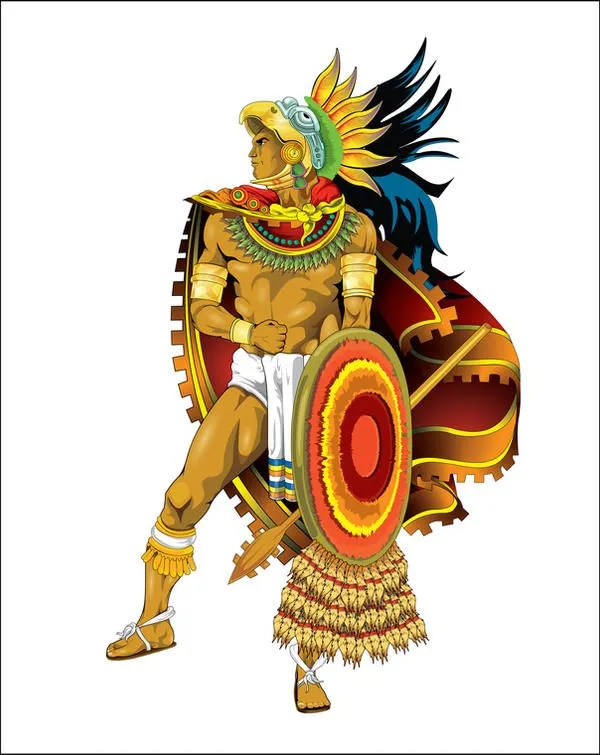 Dibujos de guerreros aztecas - Imagui