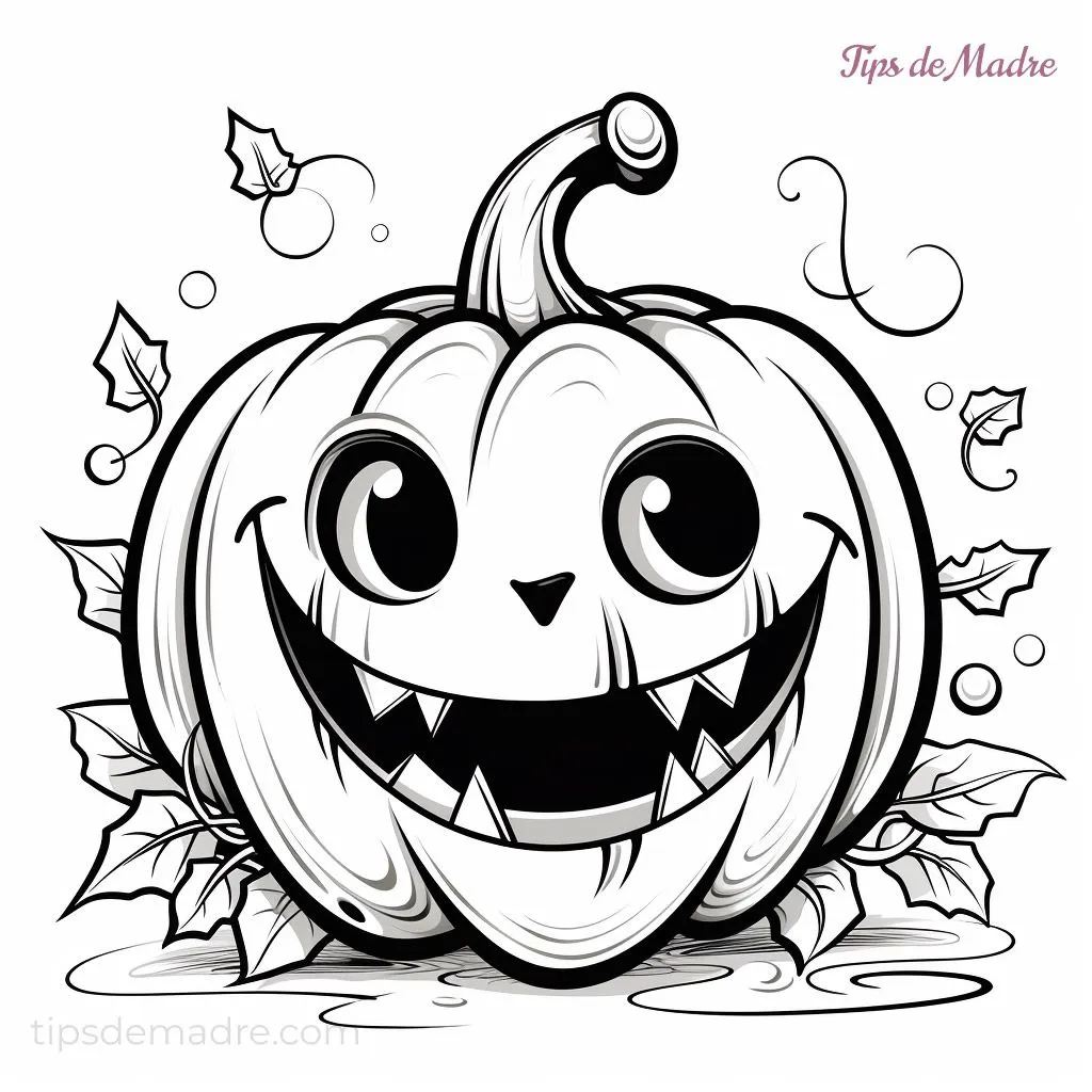 Dibujos de Halloween para colorear e imprimir para niños - Tips de Madre