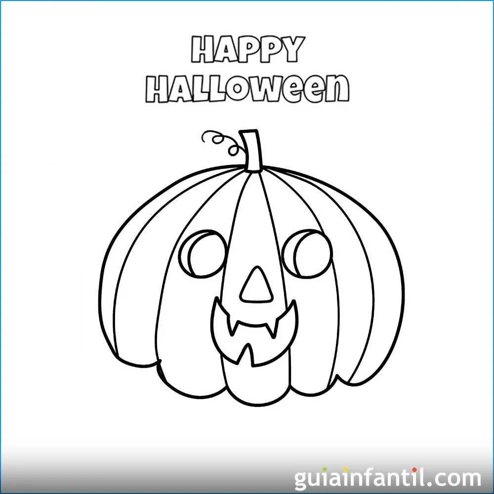 Dibujos de Halloween para imprimir y colorear con los niños Dibujos de Halloween para imprimir y colorear con los niños