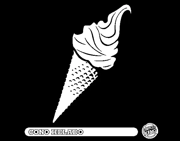 Dibujo de Cono helado para Colorear - Dibujos.net