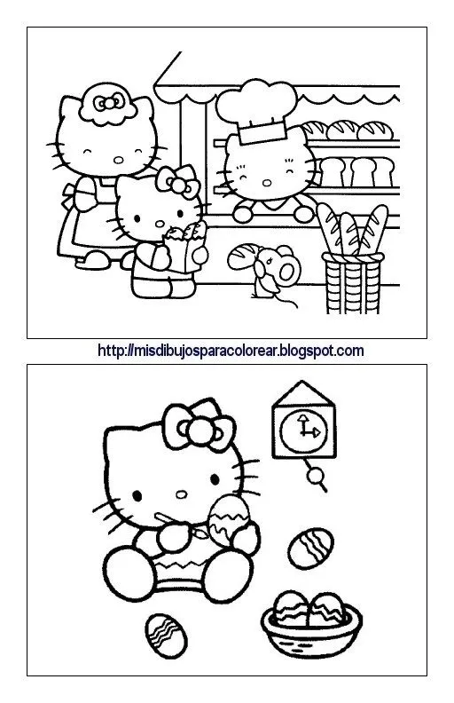 Dibujos de Hello Kitty (8ª parte) : Mis dibujos para colorear