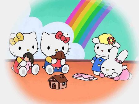 Dibujos HELLO KITTY - Dibujo Hello Kitty y Amigos