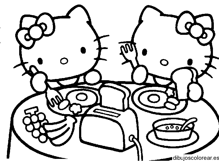 Dibujos de Hello Kitty | Dibujos para Colorear