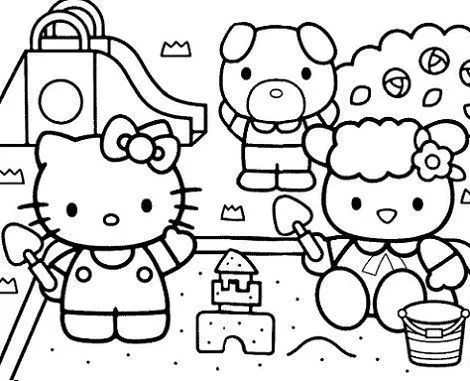 Dibujos de Hello Kitty para imprimir gratis