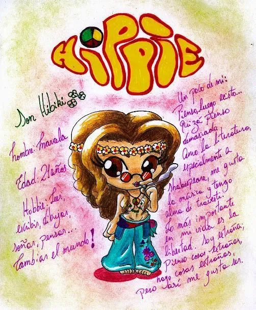 Imagenes de dibujos hippies - Imagui