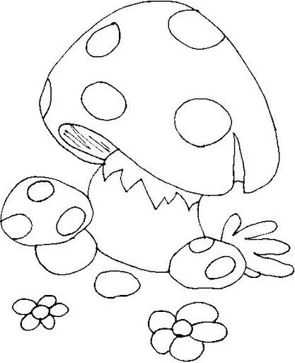Dibujos para colorear hongos - Imagui