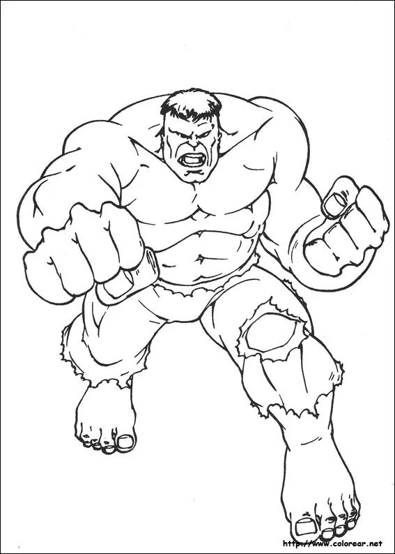 Dibujos de Hulk para colorear en Colorear.net