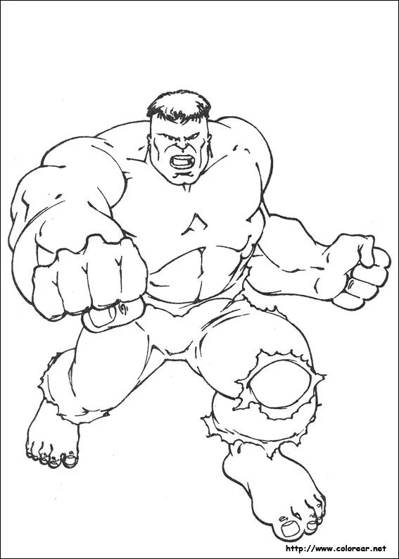Dibujos de Hulk para colorear en Colorear.net