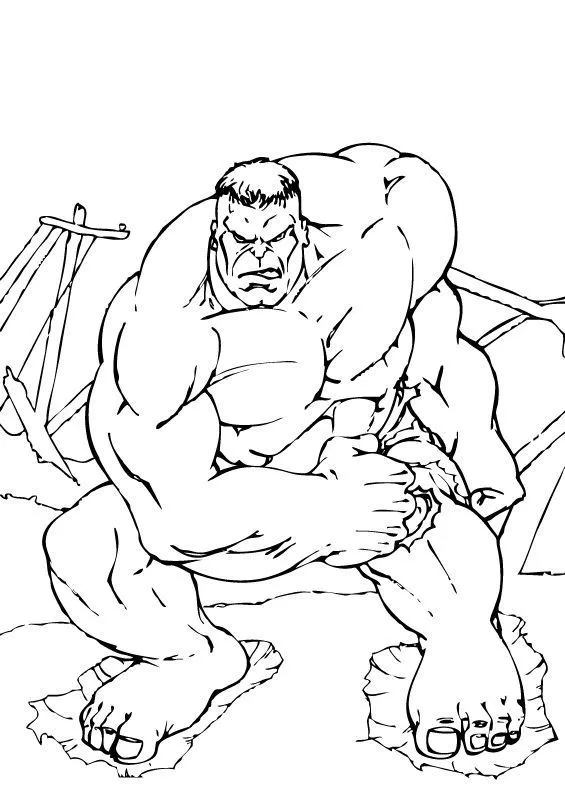 Dibujos de Hulk para colorear, Hulk para imprimir