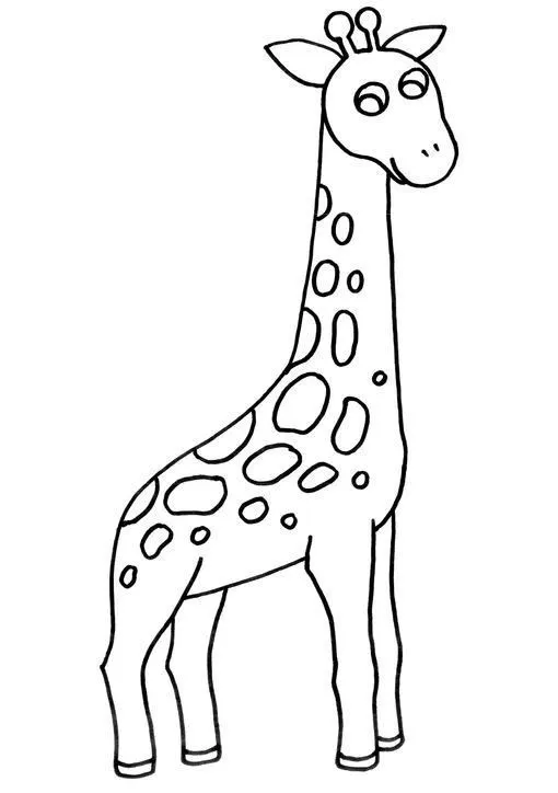 Bebé jirafa para colorear - Imagui