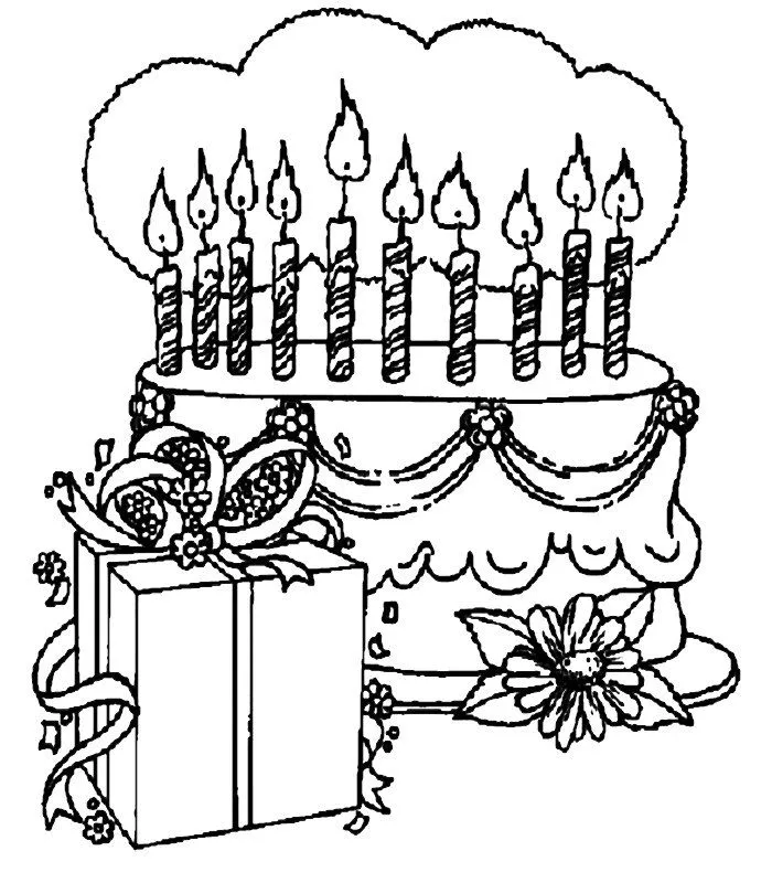 Dibujos para imprimir y colorear: Tartas para colorear Dibujos para imprimir y colorear: Tartas para colorear