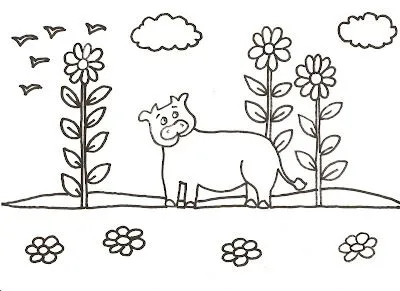 Dibujos para imprimir y colorear de vacas 2 ??, ??: Dibujo ... Dibujos para imprimir y colorear de vacas 2 ??, ??: Dibujo ...