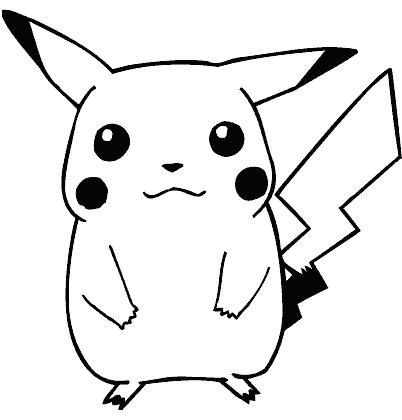 Pikachu de bebé para colorear - Imagui