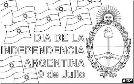 Dibujos independencia argentina para colorear | Busco Imágenes