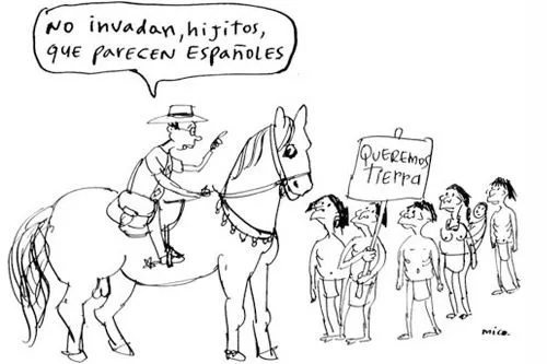 Indigena en caricatura - Imagui