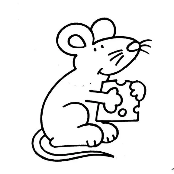Dibujos infantiles: Dibujo infantil ratón