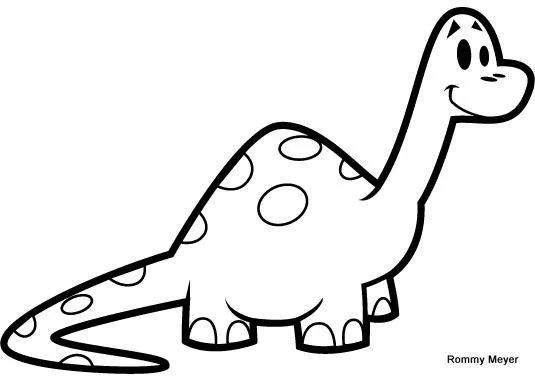 dibujos infantiles de dinosaurios para imprimir y colorear ...