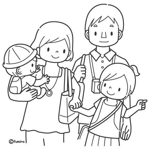 Dibujos infantiles del Día de la Familia para colorear ... Dibujos infantiles del Día de la Familia para colorear ...