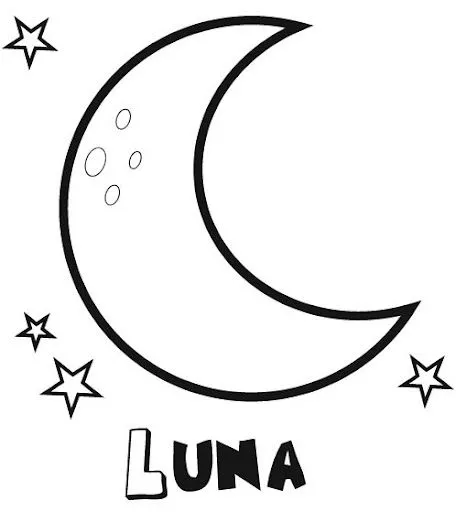 Dibujos infantiles de la luna - Imagui