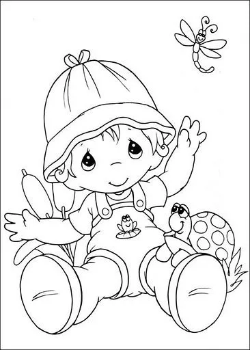 Dibujos infantiles de precious Moments para colorear