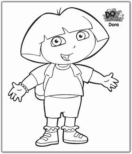  ... encontrar dibujos para colorear de Dora la Exploradora , gratis
