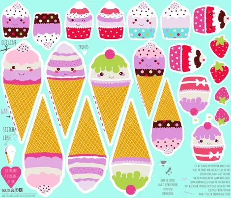 Dibujos kawaii cupcakes - Imagui