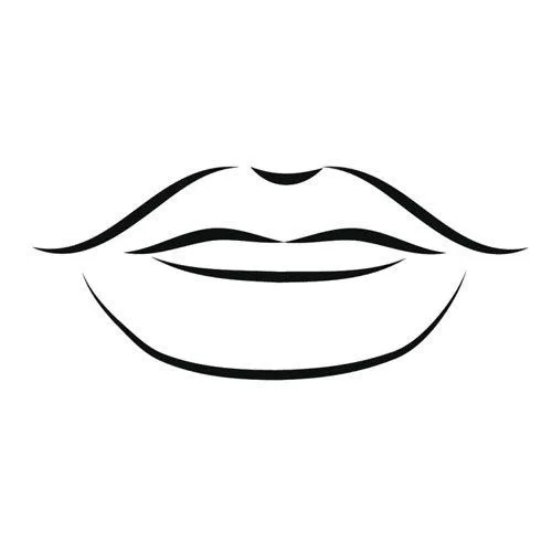 Dibujos de labios para dibujar - Imagui
