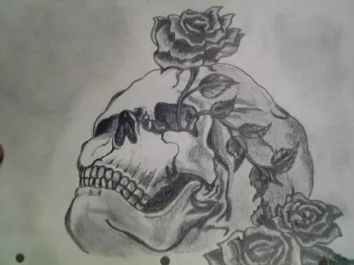 Rosas con corazones para dibujar a lapiz - Imagui