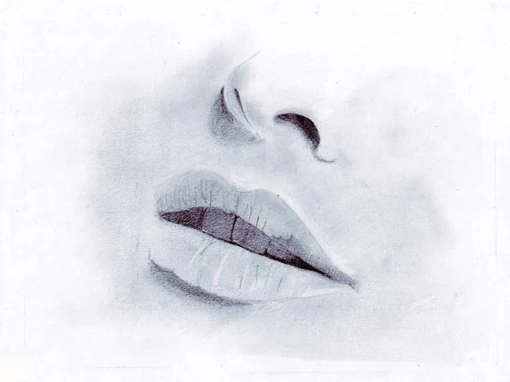 Dibujos de labios a lapiz paso a paso - Imagui