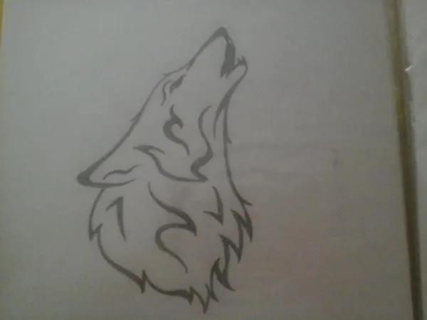 Imagenes de lobos para dibujar a lapiz faciles - Imagui