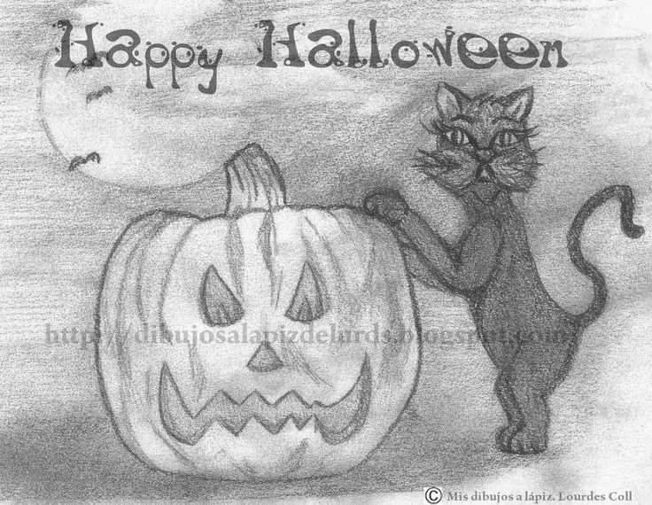 Mis dibujos a lápiz: Feliz Halloween | Mis dibujos a lapiz ...