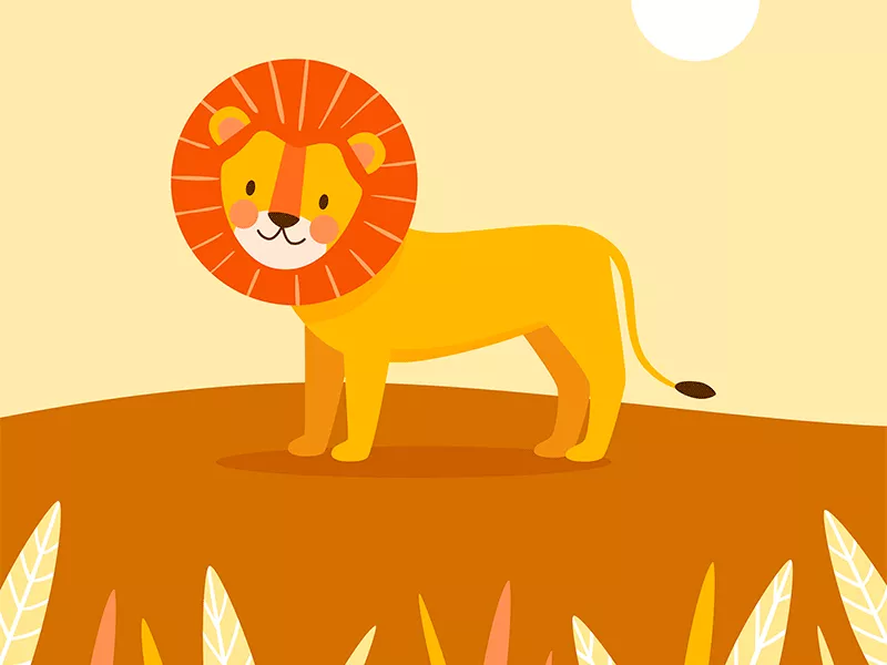 Dibujos de leones: ¡para imprimir y colorear!