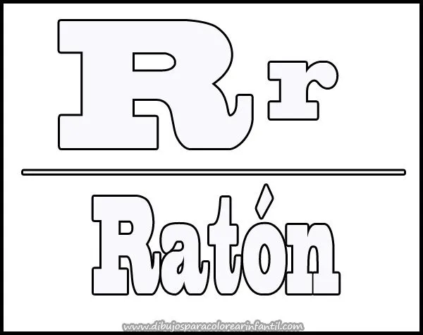 Dibujos con las letras r y rr para colorear - Imagui