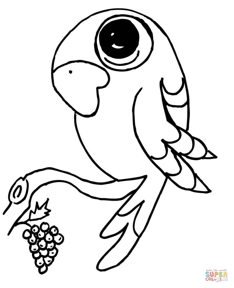 Dibujos de Loros para colorear - Páginas para imprimir y colorear ... Dibujos de Loros para colorear - Páginas para imprimir y colorear ...